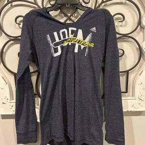 Adidas women’s Blue Long Sleeve Hoodie